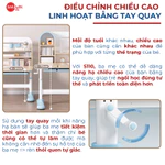 [BẢN ĐẶC BIỆT] Bộ bàn học chống gù thông minh Sakawin S110 mới Nâng cấp bánh xe chân bàn Phiên bản màu kem đặc biệt — ảnh 6