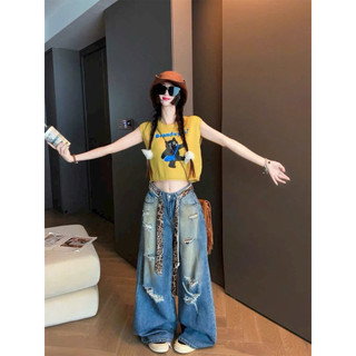 LT - Áo len nữ sát nách tanktop hình chú mèo đen, dáng lửng croptop free size 1151