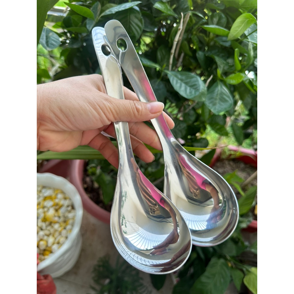 Muôi Múc Canh Thìa Muỗng Súp INOX Siêu Đẹp Cao Cấp | Shopee Việt Nam