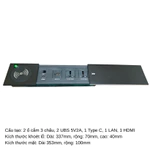 Hộp điện âm bàn, ổ cắm âm bàn cao cấp - Có tính năng sạc không dây, USB 5v2a, HDMI, LAN - BH 3 Tháng — ảnh 8