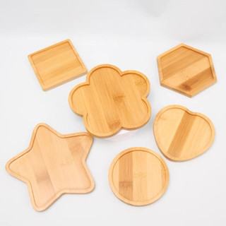 Lót Ly Gỗ Tự Nhiên - Lót Cốc Gỗ Tre Chống Nước Bề Mặt