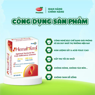 SẮT HEMATOFEROL - GIẢI PHÁP TỐT NHẤT CHO NGƯỜI THIẾU MÁU THIẾU SẮT