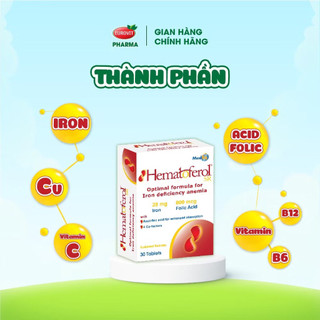SẮT HEMATOFEROL - GIẢI PHÁP TỐT NHẤT CHO NGƯỜI THIẾU MÁU THIẾU SẮT