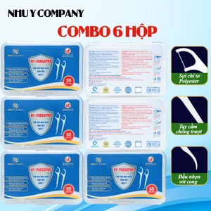 Hộp tăm chỉ nha khoa cao cấp NY-FLOSSPRO hộp 55 cây an toàn và tiện lợi | Như Ý Company