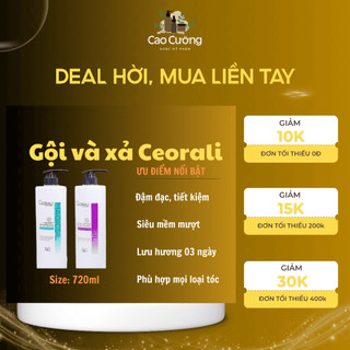 [Bán sỉ] Bộ dầu gội và xả phục hồi Ceorali Magicsil 720ml