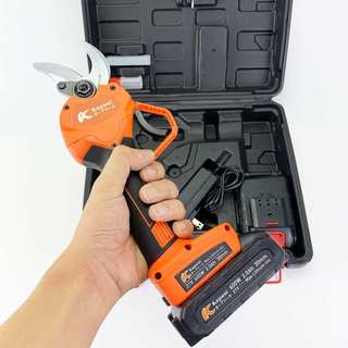 Máy cắt tỉa cành cây cán đen cao cấp Kapusi Japan, pin 21V công suất 600W thép HSS, BH 12 tháng Kouritsu Official Store