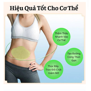 Hộp 5 Miếng Dán Giảm Mỡ Bụng Thảo Dược Giảm Béo Tan Mỡ Detox Thải Độc Cơ Thể Hiệu Quả Tiện Lợi