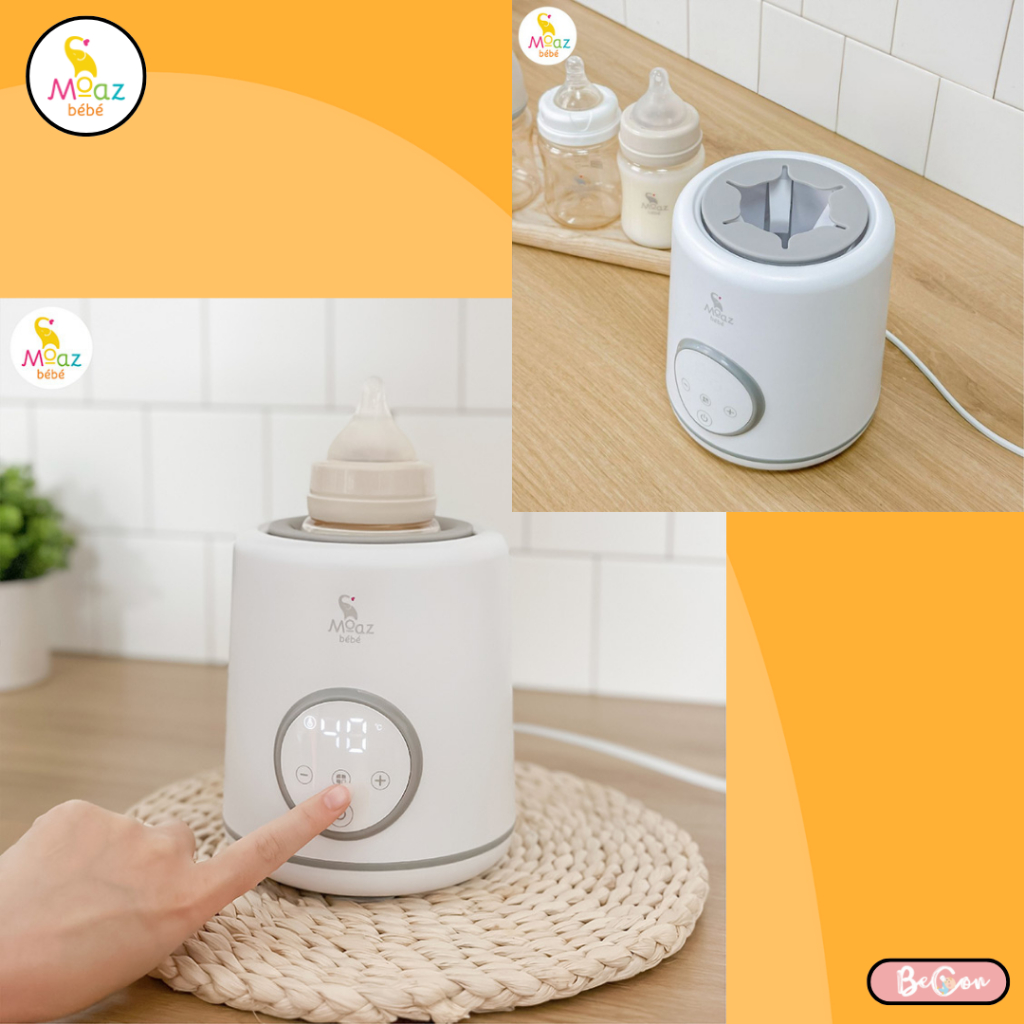 Máy lắc sữa thông minh Moaz BéBé MB079, giữ ấm sữa và lắc sữa đều sữa mà không bị vón cục