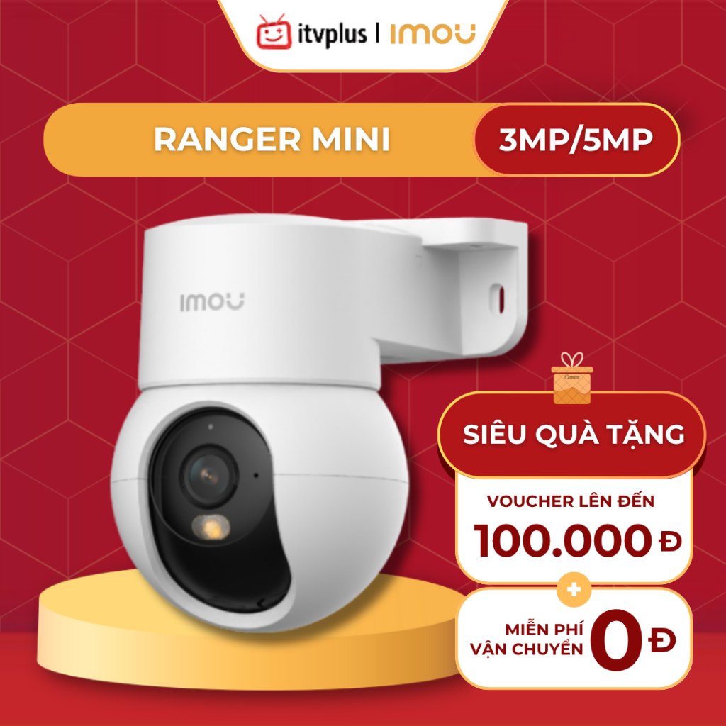 Camera IMOU Ranger Mini 3MP / 5MP - Quay quét 360, Tích hợp chân đế ...