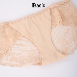 Quần lót ren nữ iBasic lưng vừa logo ren sang trọng gợi cảm PANW181