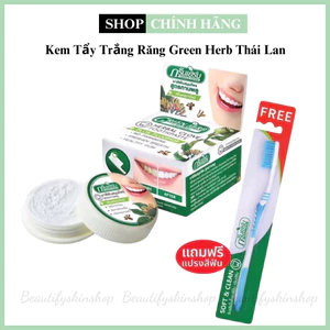 Kem Tẩy Trắng Răng Green Herb Thái Lan Chính Hãng - Tặng Bàn Chải