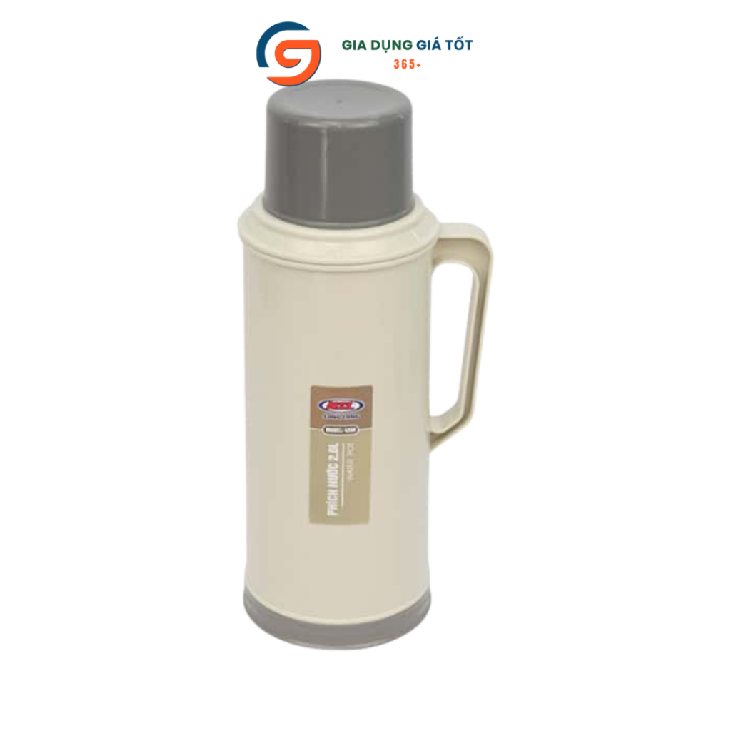 [HỎA TỐC HN] Phích nước nóng 2L Song Long, ruột thủy tinh giữ nhiệt lâu, phích giữ nhiệt nắp kín
