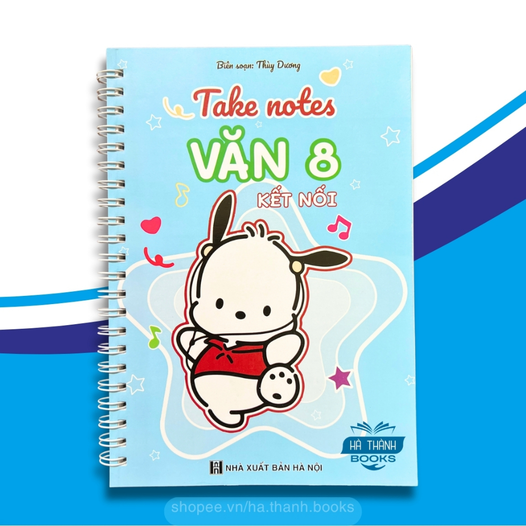 Sổ tay Take Note Văn lớp 8 chương trình Kết Nối Tri Thức | Sổ ghi nhớ ôn tập Ngữ văn 8 in màu