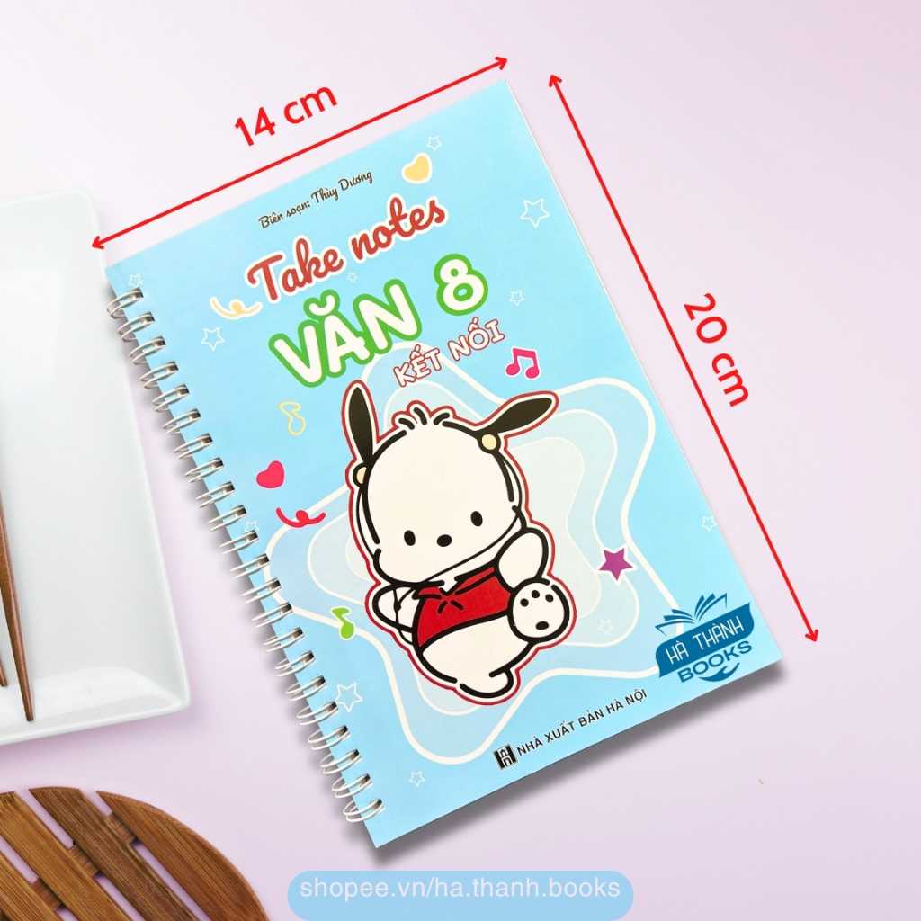 Sổ tay Take Note Văn lớp 8 chương trình Kết Nối Tri Thức | Sổ ghi nhớ ôn tập Ngữ văn 8 in màu
