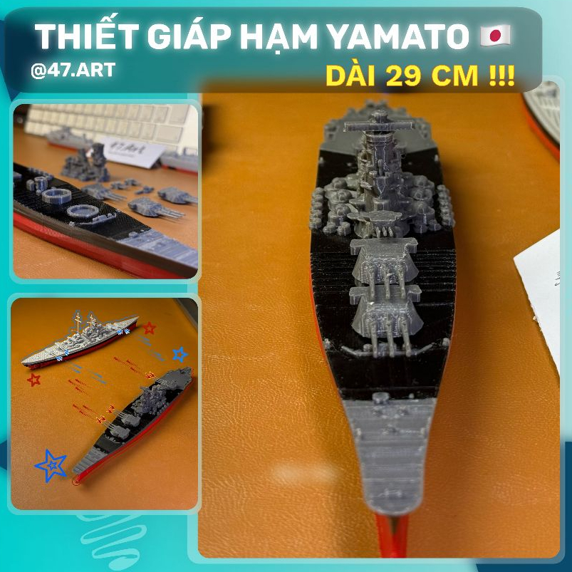 Thiết Giáp Hạm Yamato, Musashi [CHÍNH HÃNG 47.Art] Tàu Chiến Mô hình ...