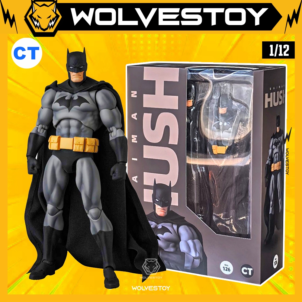 No.126 MAFEX BATMAN “HUSH” BLACK Ver. Mô Hình CT Toys Mafex 126