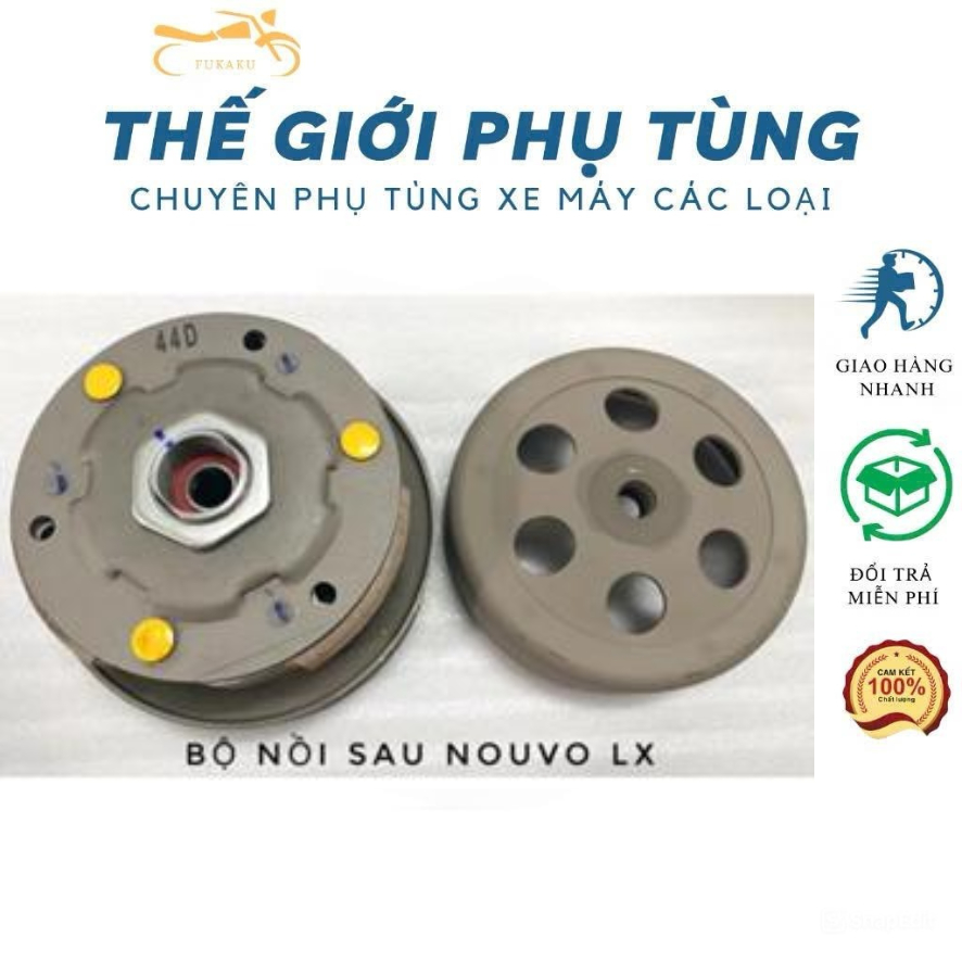 Bộ Nồi Sau Xe Nouvo LX, Nouvo 5-6, Luvias Hàng Cao Cấp