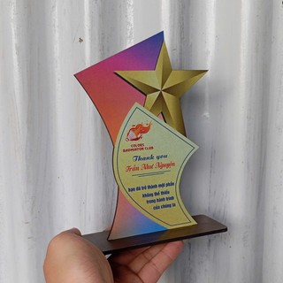 [SLL_4.0.k] Cúp Gỗ IN THEO YÊU CẦU - Quà Tặng Học Sinh - Cup Tốt Nghiệp - CUP Tặng Học Sinh Tốt Nghiệp