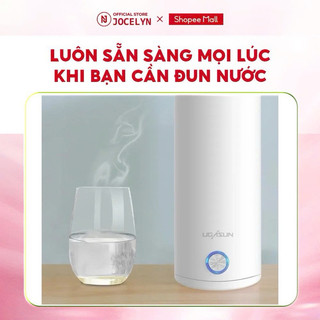 Bình Đun Nước Siêu Tốc Mini Cầm Tay JOCELYN, Bình Nước Giữ Nhiệt Nhỏ Gọn, Inox 304, Dung Tích 400ml.