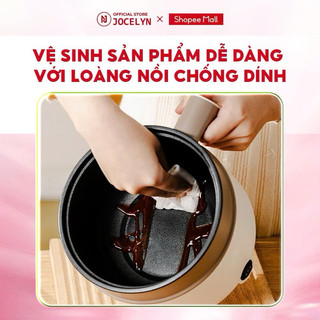 Nồi Điện Đa Năng Chính Hãng JOCELYN Lẩu Điện 1.8L Chống Dính Công Suất 600W Nấu Lẩu Kèm Xửng Hấp