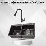 Chậu rửa chén bát 2 hố inox 304 kích thước 78x43 hoặc 82x45 dày 3.0 li, bồn rửa chén hàng chính hãng bảo hành 5 năm — ảnh 6