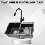 Chậu rửa chén bát 2 hố inox 304 kích thước 78x43 hoặc 82x45 dày 3.0 li, bồn rửa chén hàng chính hãng bảo hành 5 năm — ảnh 5