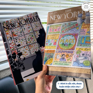 [LẺ] Giấy Bao Tập, Bao Vở, Bao Sách Tạp Chí New Yorker Giấy Bóng Dày Chất Lượng | Thiết kế bởi Pinandschool
