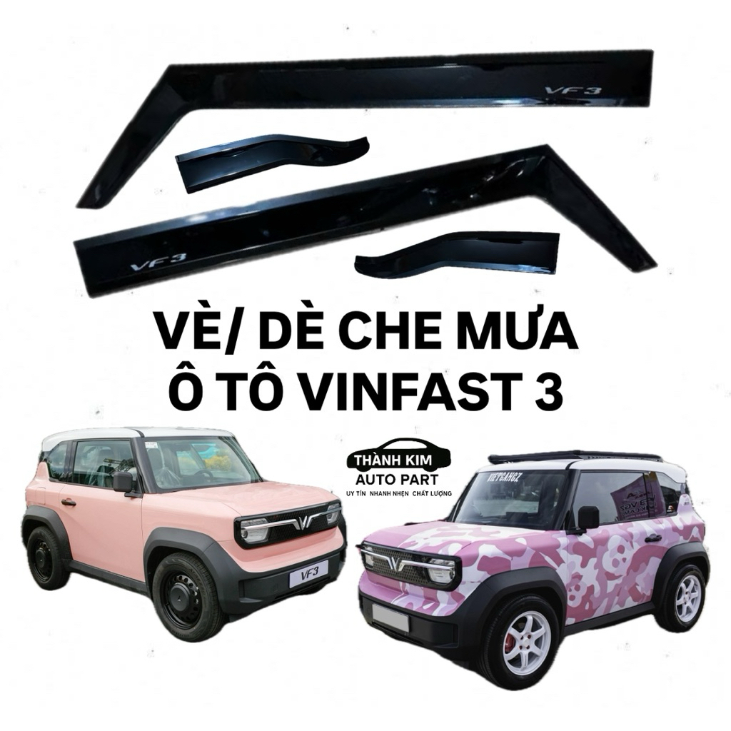 VÈ CHE MƯA XE Ô TÔ ĐIỆN VINFAST 3 (1 CẶP - 4 MIẾNG) | Shopee Việt Nam