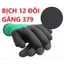 Găng tay lao động PVC phủ sơn cam cả bàn siêu dày hàng loại 1, một bịch 12 đôi nặng 1200 gam Cao Cấp