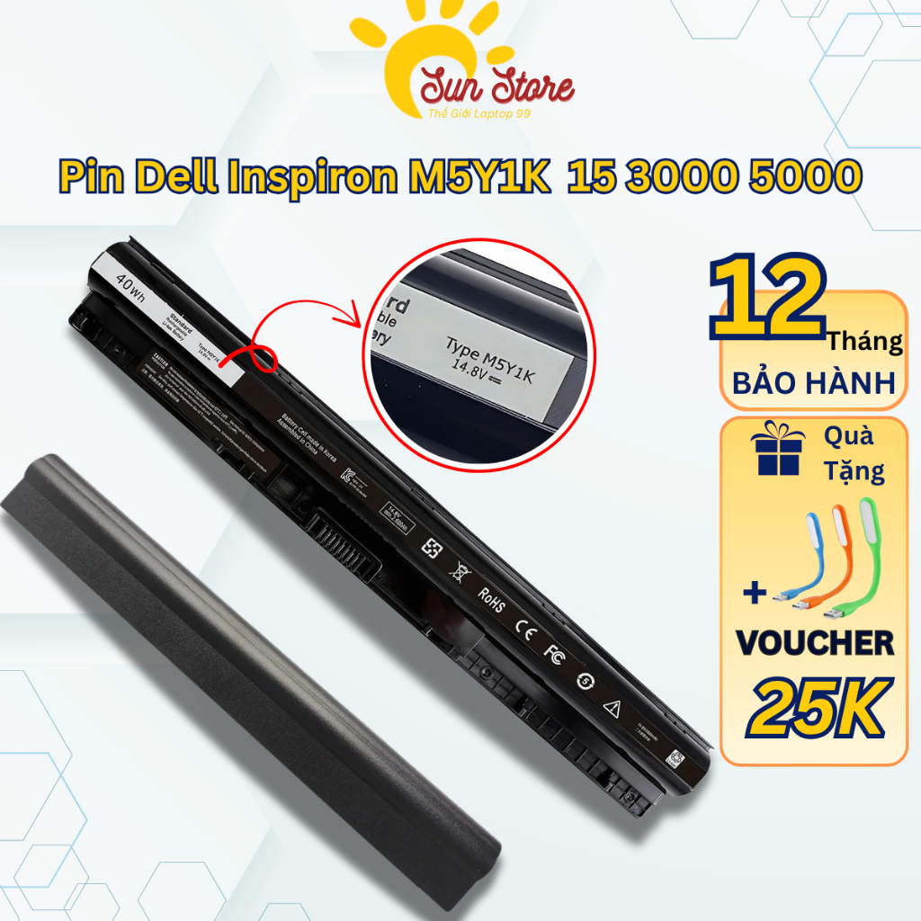 [ZIN]PIN DELL Inspiron 14 15 5000 3000 3578 3458 5558 3567 3468 5451 ...