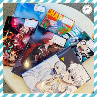 [LẺ] Giấy Bao Tập, Bao Vở, Bao Sách Nhân Vật Anime Character Mix Giấy Bóng Dày Chất Lượng | Thiết kế bởi Pinandschool