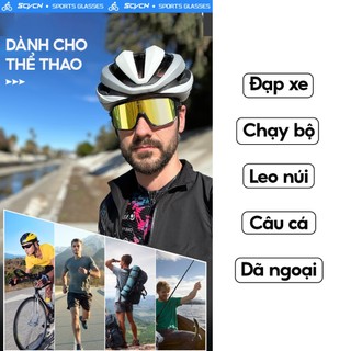 Kính đạp xe chạy bộ leo núi câu cá dã ngoài  SCVCN phân cực tiêu chuẩn chống tia UV400 siêu nhẹ
