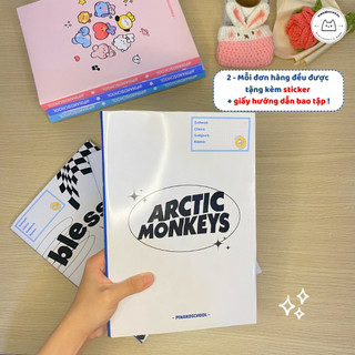 [LẺ] Giấy Bao Tập, Bao Vở, Bao Sách Hoạ Tiết Black & White Đen Trắng | Thiết kế bởi Pinandschool