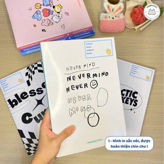 [LẺ] Giấy Bao Tập, Bao Vở, Bao Sách Hoạ Tiết Black & White Đen Trắng | Thiết kế bởi Pinandschool