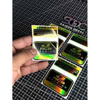 Tem Dán Phuộc RCB Premium Mono Sock / Phuộc Giữa In Uv Hologram - Có Seal Lột |SGDC - 1 Bộ|