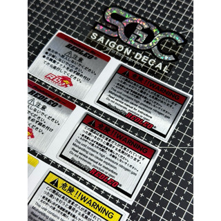 Tem Dán Phuộc V3 Nhôm Xước RedLeo Billet Japan / MonoSock RedLeo Japan - 2 Màu Sắc |SGDC - 1 Bộ|