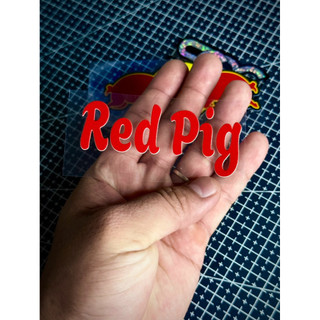 Tem Sticker DTF Red Pig - Mẫu Mới 2025 |SGDC - 1 Bộ|