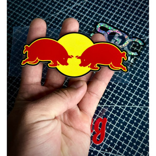 Tem Sticker DTF Red Pig - Mẫu Mới 2025 |SGDC - 1 Bộ|