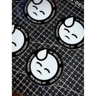 Tem Sticker DTF God & Famous New York, NY - Dán Nhiều Vị Trí |SGDC - 1 Cái|