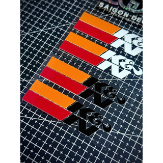 Tem Sticker DTF K&N USA - Dán Lọc Gió, Pô E - 2 Màu Sắc |SGDC - 1 Cái/Cặp|