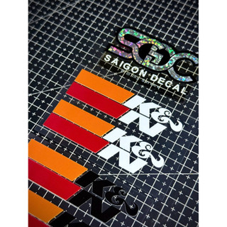 Tem Sticker DTF K&N USA - Dán Lọc Gió, Pô E - 2 Màu Sắc |SGDC - 1 Cái/Cặp|