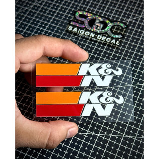 Tem Sticker DTF K&N USA - Dán Lọc Gió, Pô E - 2 Màu Sắc |SGDC - 1 Cái/Cặp|