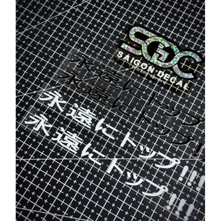 Tem Sticker DTF V3 Chữ Nhật JDM Style 2025 - 2 Màu Sắc |SGDC - 1 Cái/Cặp|