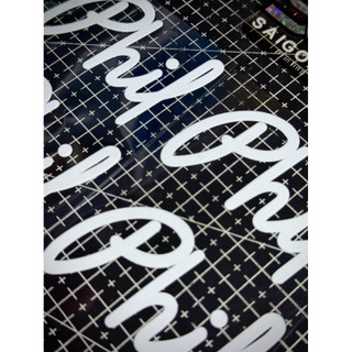 Tem Sticker DTF Chữ Phil Trắng - Dán Được Nhiều Vị Trí |SGDC - 1 Cái|