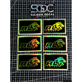 Tem Dán Phuộc Hologram Phuộc RedLeo Billet Đôi / Monosock RedLeo - Có Seal Lột |SGDC - 1 Cái/Cặp|