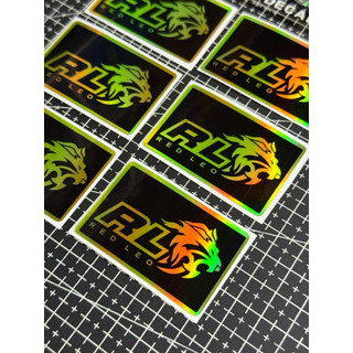 Tem Dán Phuộc Hologram Phuộc RedLeo Billet Đôi / Monosock RedLeo - Có Seal Lột |SGDC - 1 Cái/Cặp|
