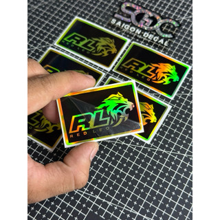 Tem Dán Phuộc Hologram Phuộc RedLeo Billet Đôi / Monosock RedLeo - Có Seal Lột |SGDC - 1 Cái/Cặp|