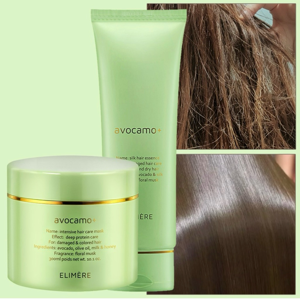 [PHỤC HỒI TÓC HƯ TỔN NẶNG] Bộ dưỡng tóc Avocamo Hair Care–Dưỡng mềm, giảm gãy rụng, bóng mượt nhưspa