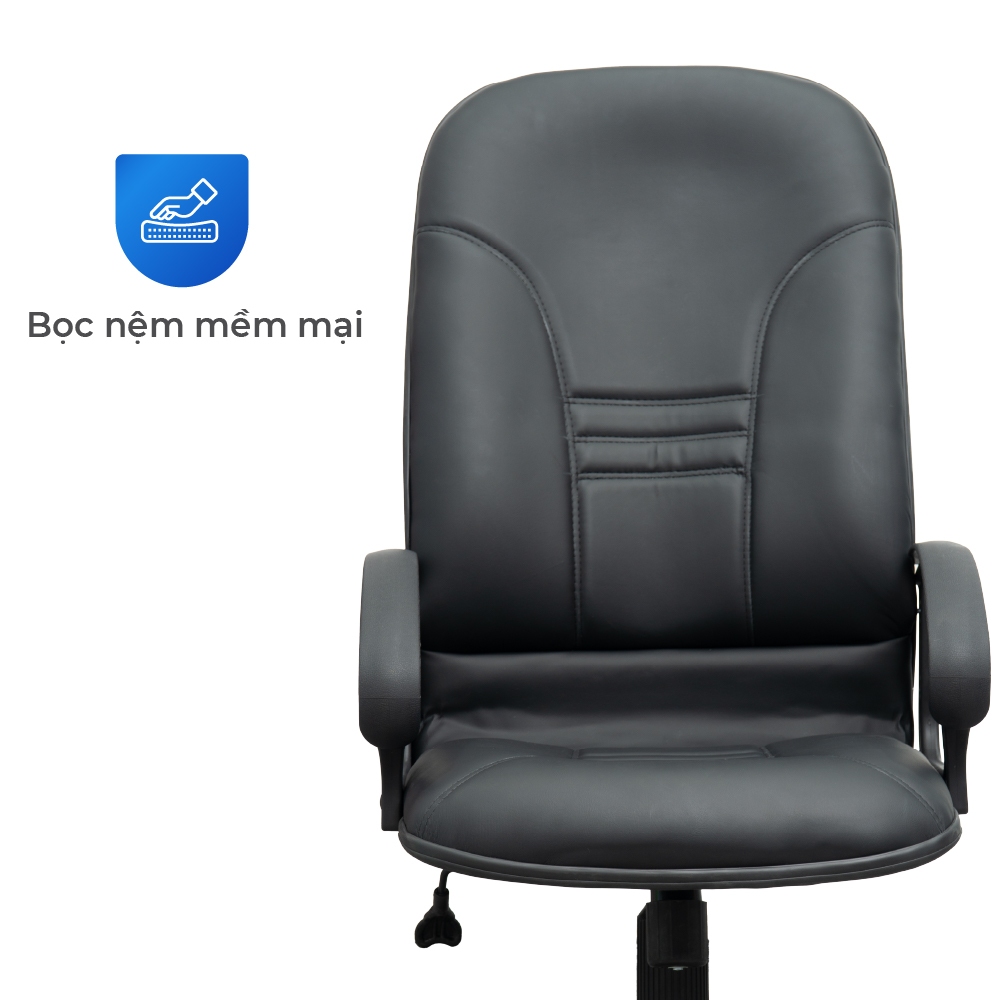Ghế văn phòng cao cấp Dona Qui Phúc, chân xoay 360 độ, linh hoạt, tựa lưng êm ái, thoải mái