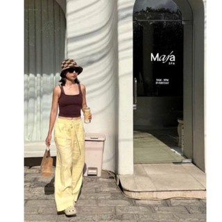 𝗕𝗶𝗻𝗼 𝗣𝗮𝗻𝘁𝘀 - | LY LINEN | Quần Linen ống xuông full chun